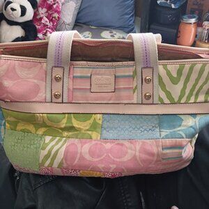 Coach hobo bag Hampton spring fabric patchwork medium